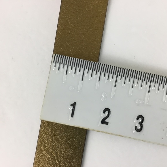 J. Crew Gold Leather Belt - Picture 7 of 8